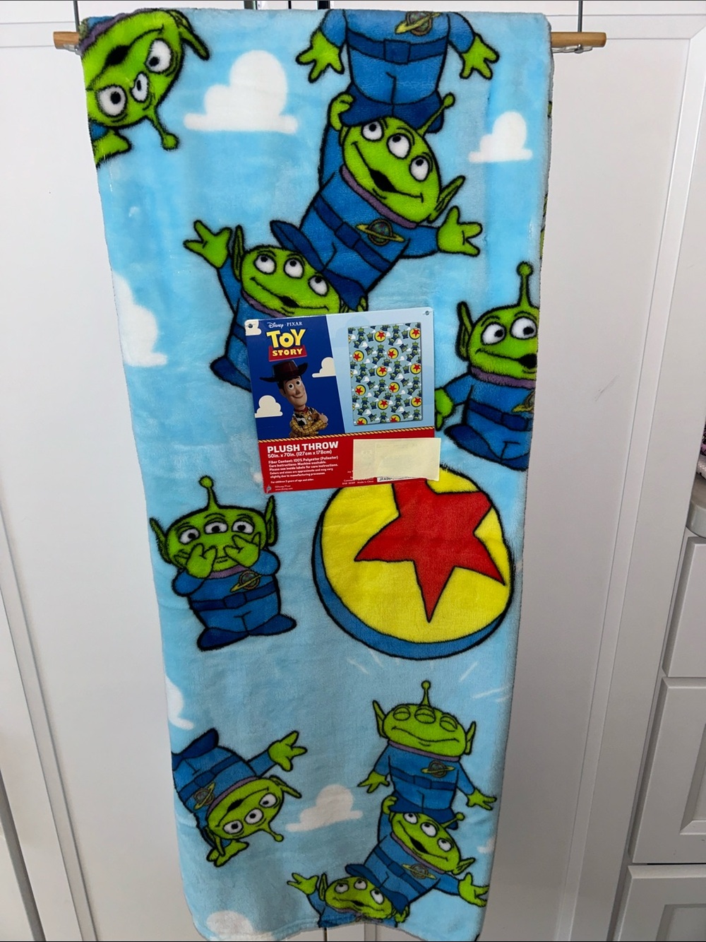 Disney Pixar Toy Story Alien Plush Throw Blanket